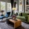 large living room with gallery wall and access to private balcony