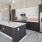open concept kitchen with island