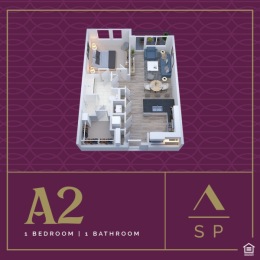 Maximize space, style and comfort in our one-bed, one-bath A2. Find your perfect floorplan fit on our website. Instagram post from @auricsymphonypark on July 15, 2024 12:56:05pm